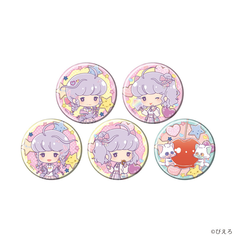 缶バッジ「魔法の天使クリィミーマミ」11/食べ歩きスイーツver. ブラインド(全5種)(Candy artイラスト) 画像 2 | AniSmile