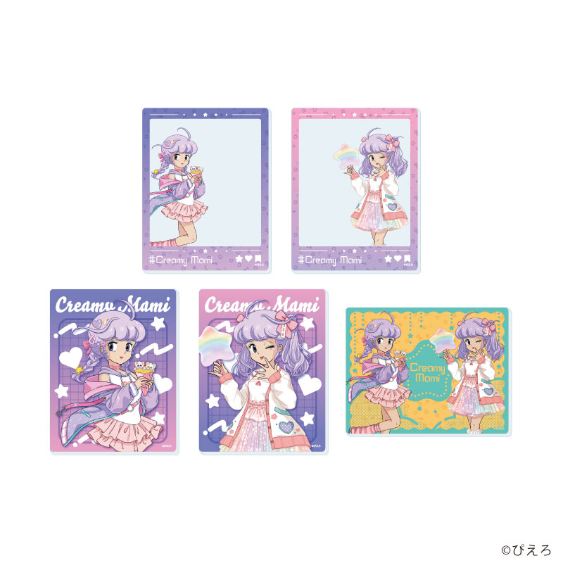 アクリルカード「魔法の天使クリィミーマミ」04/食べ歩きスイーツver. ブラインド(全5種)(描き下ろしイラスト) 画像 2 | AniSmile
