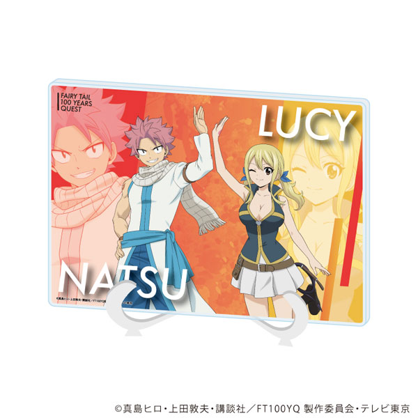アクリルアートボード(A5サイズ)「TVアニメ『FAIRY TAIL 100年クエスト』」02/ナツ・ドラグニル&ルーシィ・ハートフィリア(描き下ろしイラスト) - 公式商品画像 | AniSmile