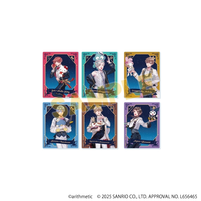 アクリルカード「Starry☆Sky×サンリオキャラクターズ」01/Spring&Summer ブラインド(全6種)(コラボイラスト) - 公式商品画像 | AniSmile