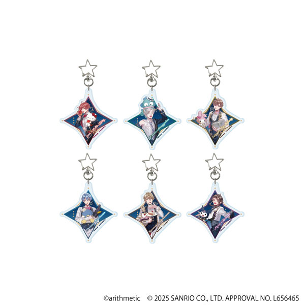 星型ナスカンアクリルキーホルダー「Starry☆Sky×サンリオキャラクターズ」01/Spring&Summer ブラインド(全6種)(コラボイラスト) - 公式商品画像 | AniSmile