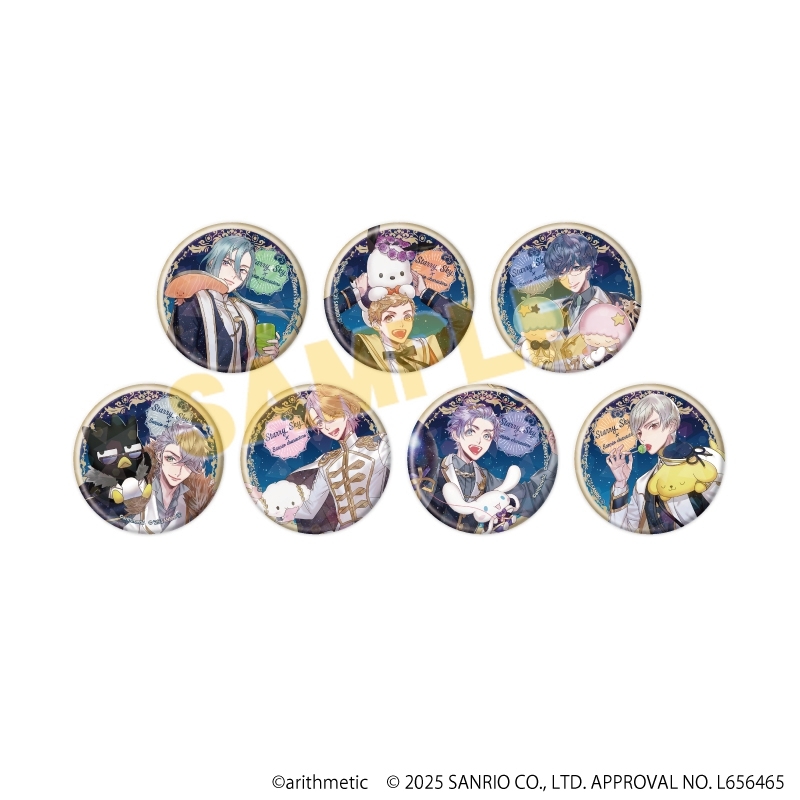ホログラム缶バッジ(57mm)「Starry☆Sky×サンリオキャラクターズ」02/Autumn&Winter ブラインド(全7種)(コラボイラスト) - 公式商品画像 | AniSmile