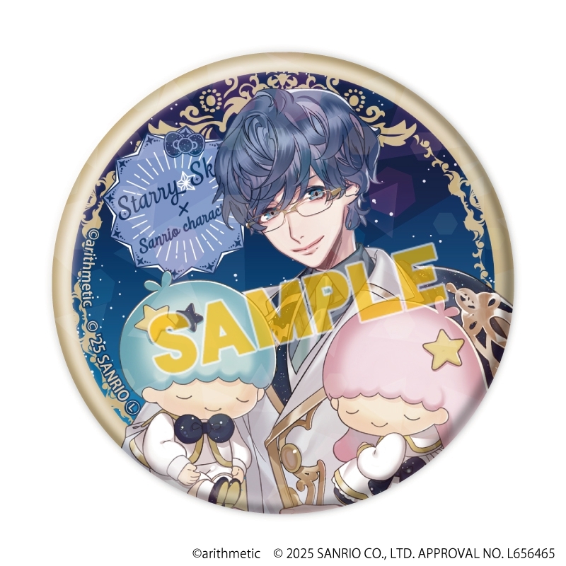 ホログラム缶バッジ(57mm)「Starry☆Sky×サンリオキャラクターズ」02/Autumn&Winter ブラインド(全7種)(コラボイラスト) 画像 4 | AniSmile