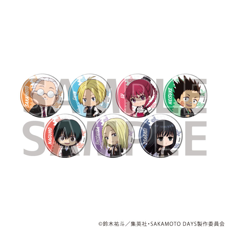 缶バッジ「SAKAMOTO DAYS」07/社会人風スーツver. ブラインド(全7種)(ミニキャライラスト) 画像 2 | AniSmile