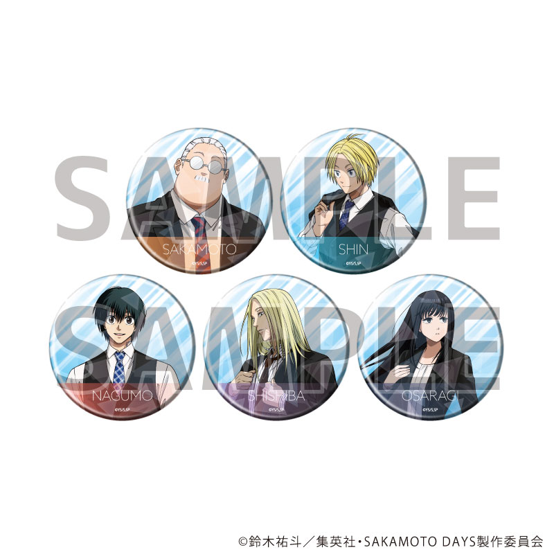 ホログラム缶バッジ(57mm)「SAKAMOTO DAYS」09/社会人風スーツver. ブラインド(全5種)(描き下ろしイラスト) 画像 2 | AniSmile