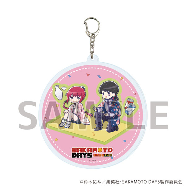 デカアクリルキーホルダー「SAKAMOTO DAYS」06/陸少糖&陸無糖 花見ver. (グラフアートイラスト) - 公式商品画像 | AniSmile