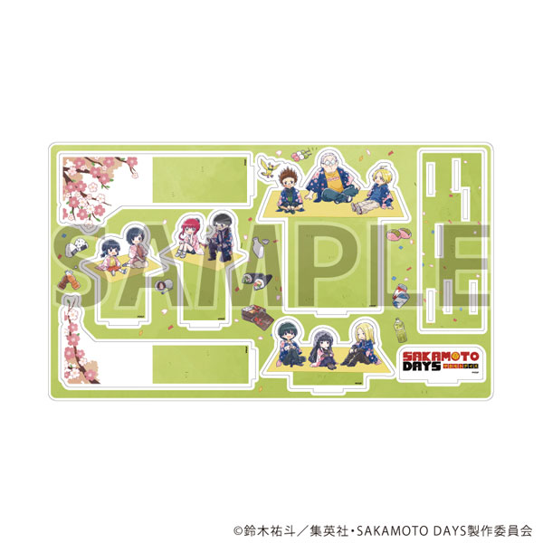 プレミアム アクリルジオラマプレート「SAKAMOTO DAYS」03/花見ver. (グラフアートイラスト) - 公式商品画像 | AniSmile