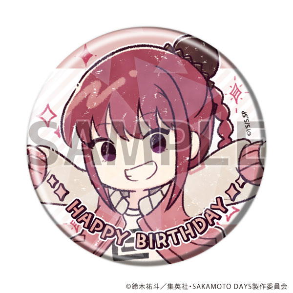 ホログラム缶バッジ(57mm)「SAKAMOTO DAYS」11/陸少糖 誕生日ver.(グラフアートイラスト) - 公式商品画像 | AniSmile