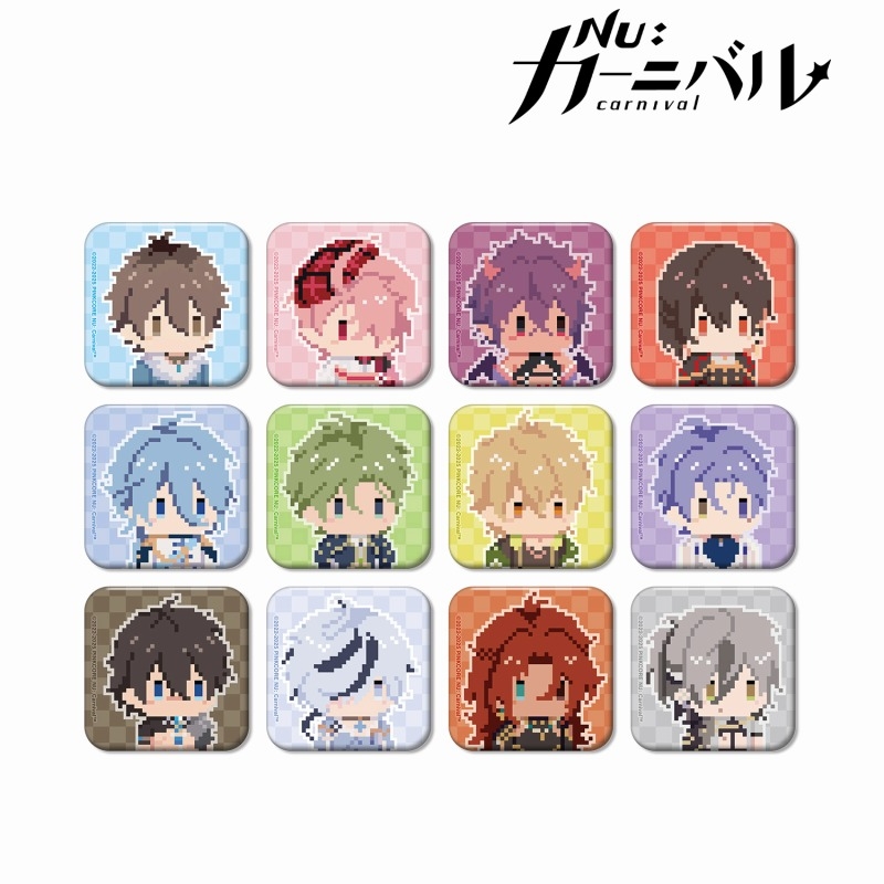 NU: カーニバル トレーディングドット絵スクエア缶バッジ(単位/単品) - 公式商品画像 | AniSmile