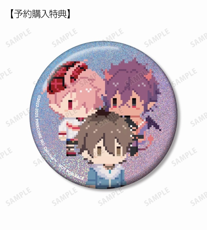 NU: カーニバル トレーディングドット絵スクエア缶バッジ(単位/単品) 画像 3 | AniSmile