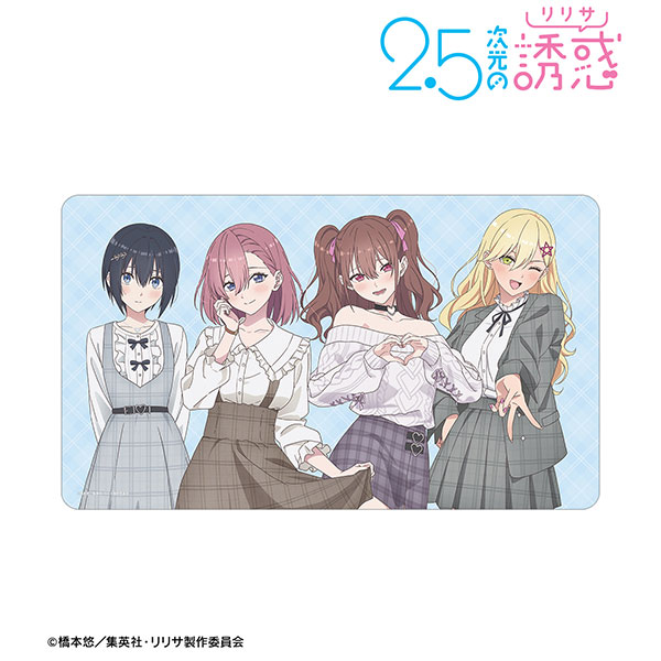 TVアニメ『2.5次元の誘惑』 描き下ろし 集合 チェック柄コーデver. マルチデスクマット - 公式商品画像 | AniSmile