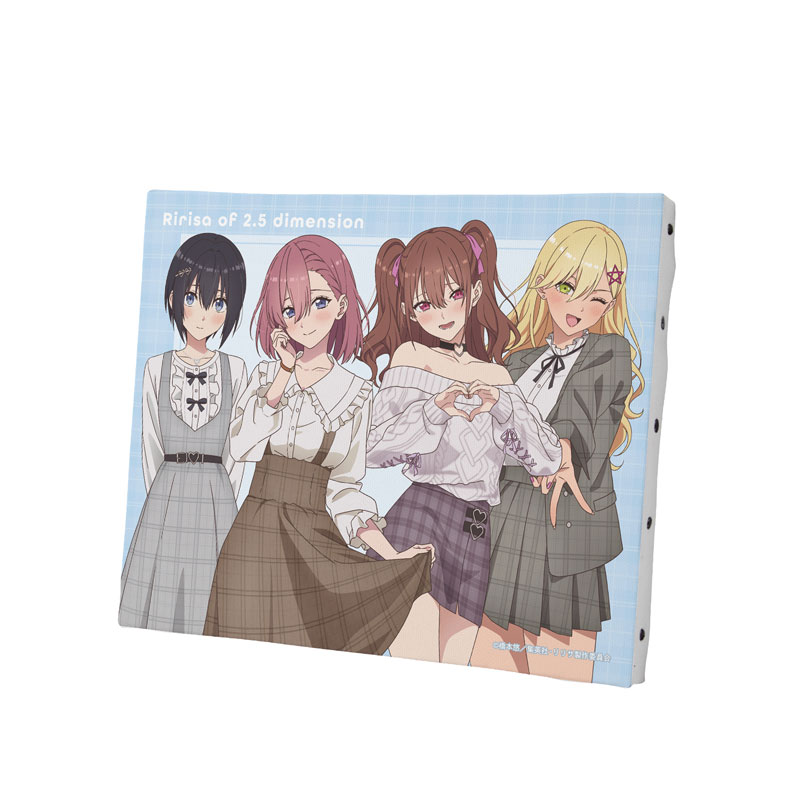 TVアニメ『2.5次元の誘惑』 描き下ろし 集合 チェック柄コーデver. キャンバスボード 画像 2 | AniSmile