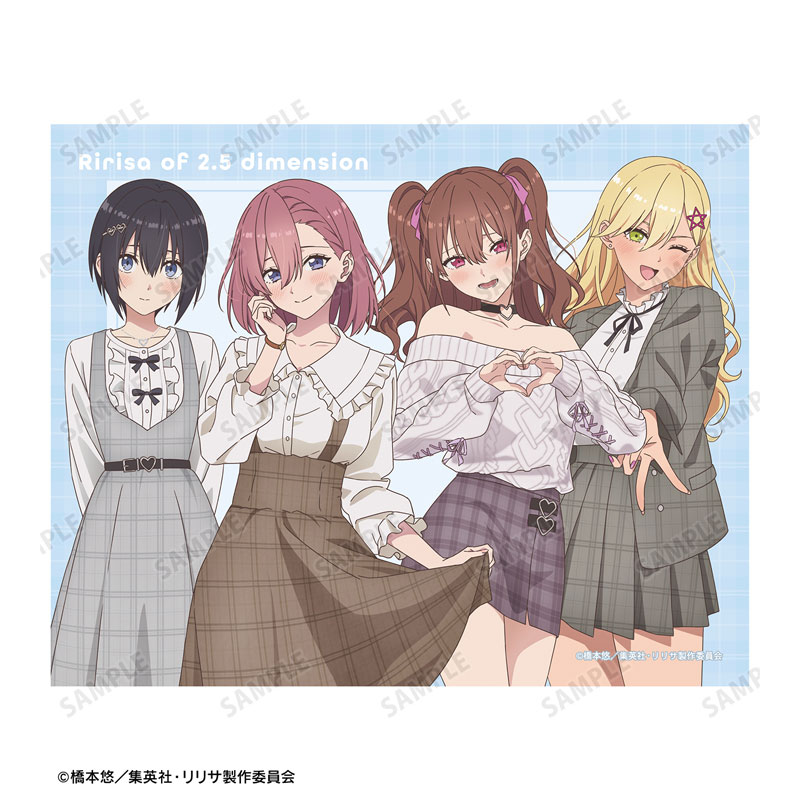 TVアニメ『2.5次元の誘惑』 描き下ろし 集合 チェック柄コーデver. キャンバスボード 画像 3 | AniSmile