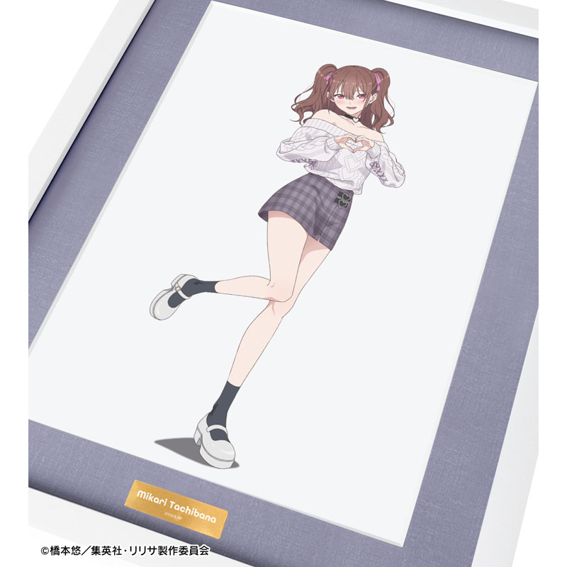 TVアニメ『2.5次元の誘惑』 描き下ろし 橘美花莉 チェック柄コーデver. キャラファイングラフ 画像 3 | AniSmile