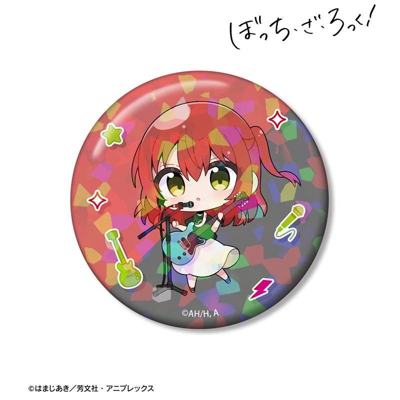 アニメ「ぼっち・ざ・ろっく!」 むーらんさんイラスト 喜多郁代 ライブ衣装ver. 75mmホログラム缶バッジ 画像 2 | AniSmile