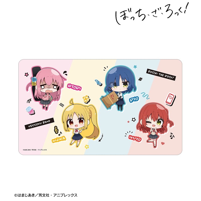 アニメ「ぼっち・ざ・ろっく!」 むーらんさんイラスト 集合 制服ver. マルチデスクマット 画像 2 | AniSmile