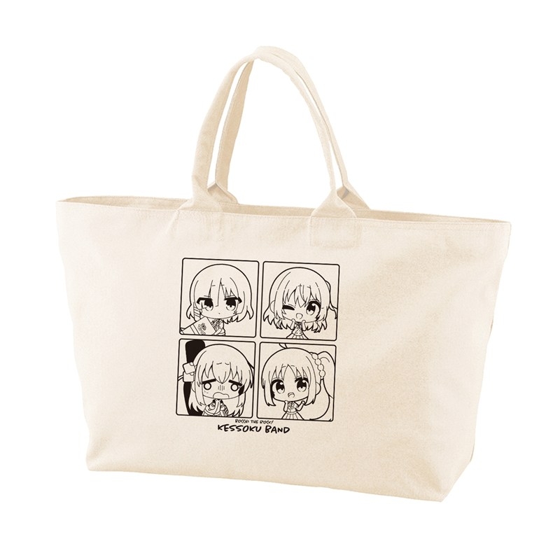 アニメ「ぼっち・ざ・ろっく!」 むーらんさんイラスト 集合 制服ver. BIGジップトートバッグ - 公式商品画像 | AniSmile