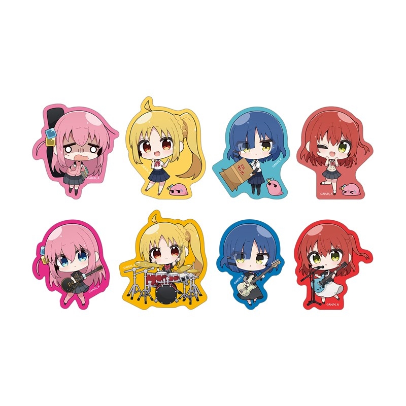 アニメ「ぼっち・ざ・ろっく!」 むーらんさんイラスト 制服ver.&ライブ衣装ver. トレーディングダイカットステッカー(単位/単品) - 公式商品画像 | AniSmile