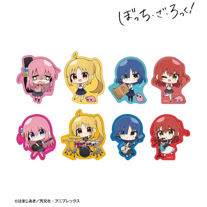 アニメ「ぼっち・ざ・ろっく!」 むーらんさんイラスト 制服ver.&ライブ衣装ver. トレーディングダイカットステッカー(単位/単品) 画像 2 | AniSmile