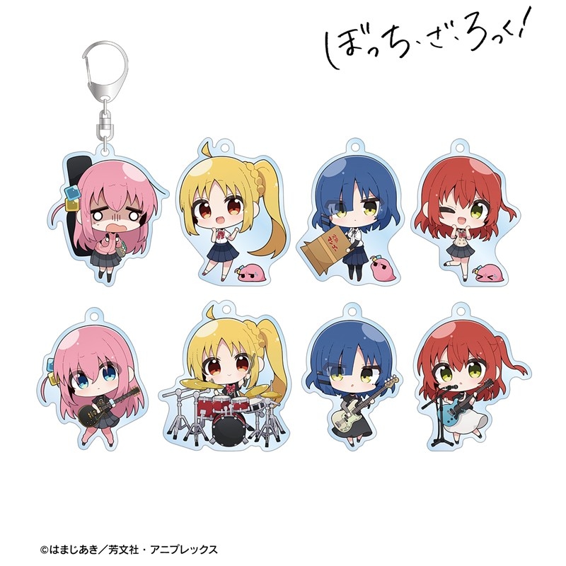 アニメ「ぼっち・ざ・ろっく!」 むーらんさんイラスト 制服ver.&ライブ衣装ver. トレーディングアクリルキーホルダー(単位/単品) 画像 2 | AniSmile