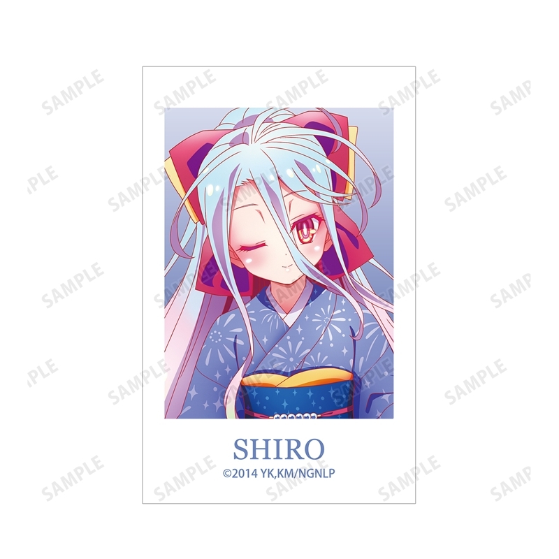 ノーゲーム・ノーライフ 描き下ろし 白 和装ver. イラストカード2枚セット 画像 3 | AniSmile