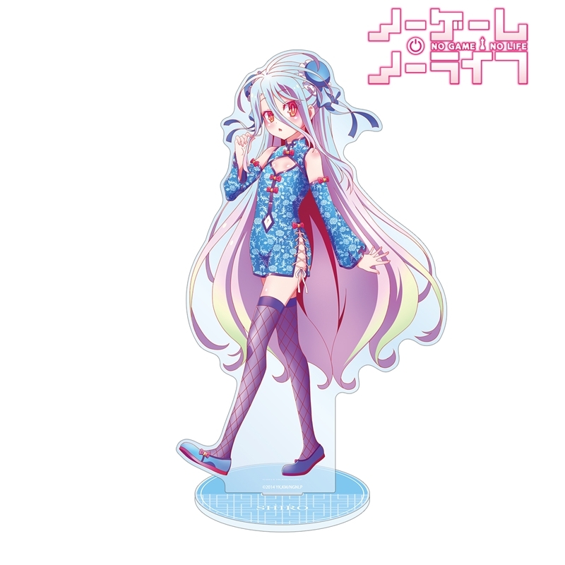 ノーゲーム・ノーライフ 描き下ろし 白 チャイナドレスver. 特大アクリルスタンド 画像 2 | AniSmile