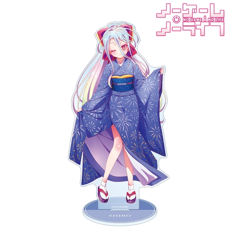 ノーゲーム・ノーライフ 描き下ろし 白 和装ver. 特大アクリルスタンド 画像 2 | AniSmile