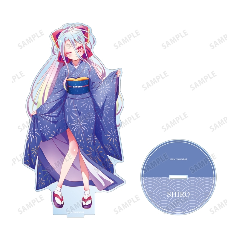ノーゲーム・ノーライフ 描き下ろし 白 和装ver. 特大アクリルスタンド 画像 3 | AniSmile