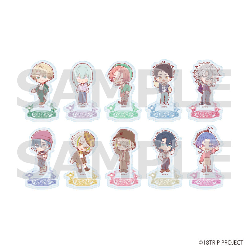 アクリルぷちスタンド『18TRIP』06/ニューレトロver. ブラインド(全10種)(ミニキャライラスト) - 公式商品画像 | AniSmile