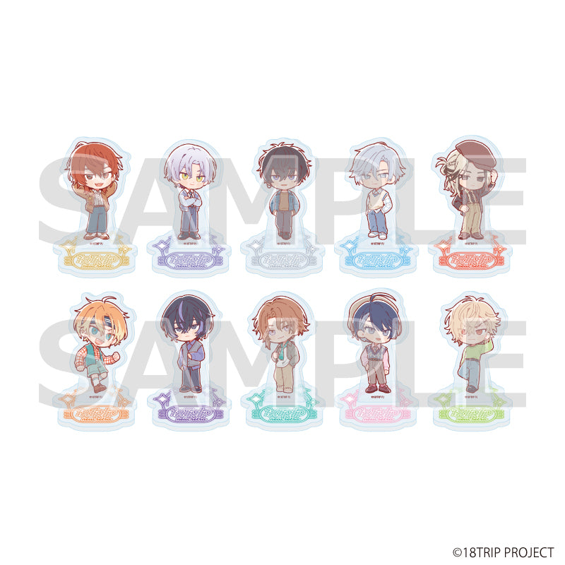 アクリルぷちスタンド『18TRIP』05/ニューレトロver. ブラインド(全10種)(ミニキャライラスト) - 公式商品画像 | AniSmile