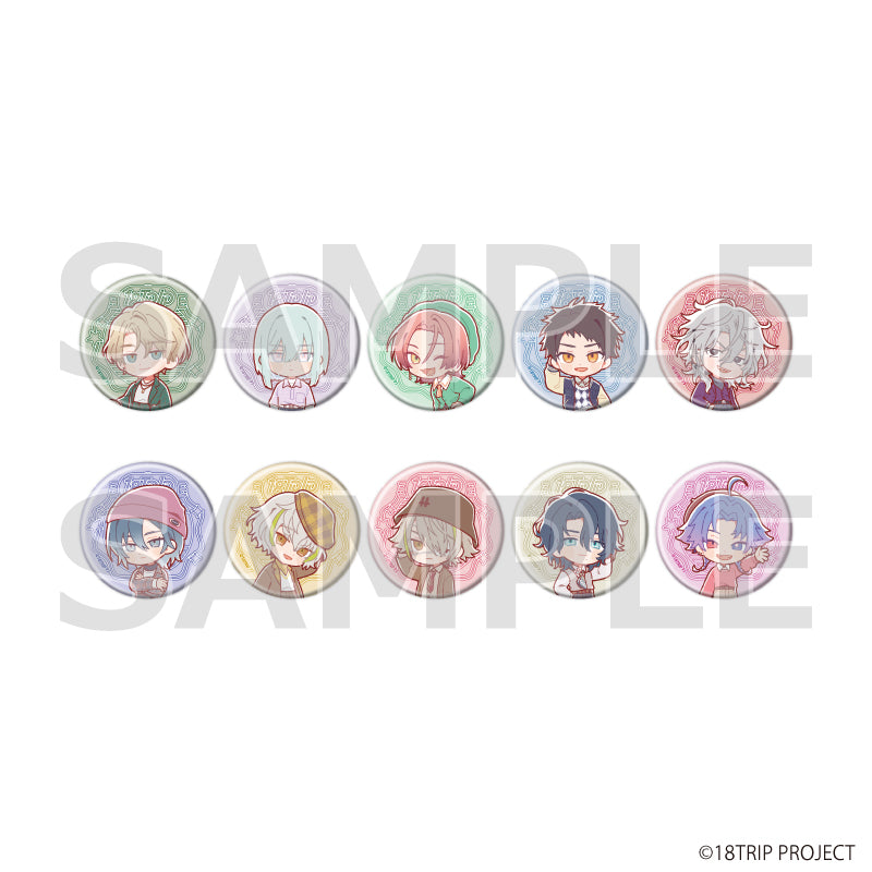 缶バッジ『18TRIP』07/ニューレトロver. ブラインド(全10種)(ミニキャライラスト) - 公式商品画像 | AniSmile