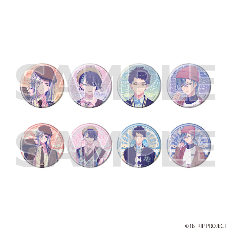 缶バッジ『18TRIP』05/ニューレトロver. ブラインド(全8種)(描き下ろしイラスト) - 公式商品画像 | AniSmile
