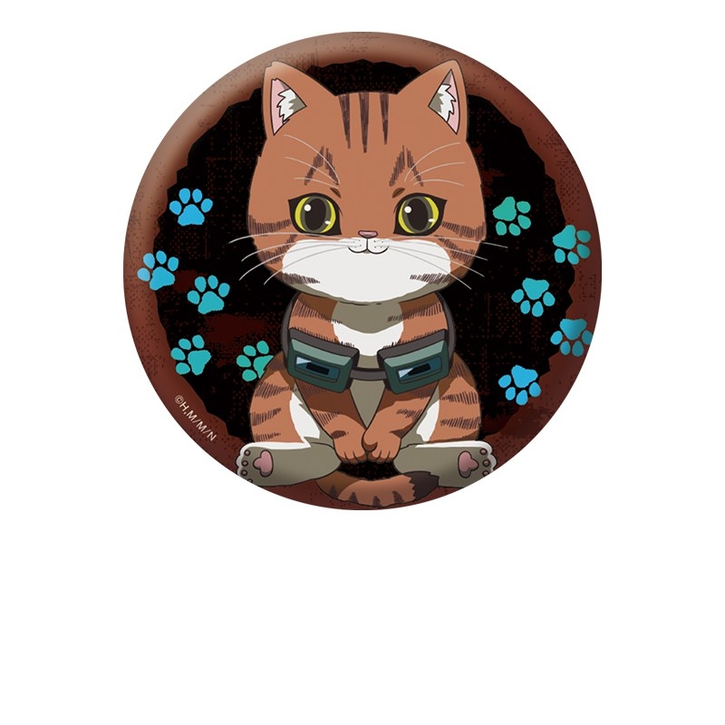 ニャイト・オブ・ザ・リビングキャット ぺたん娘缶バッジ タニシ - 公式商品画像 | AniSmile