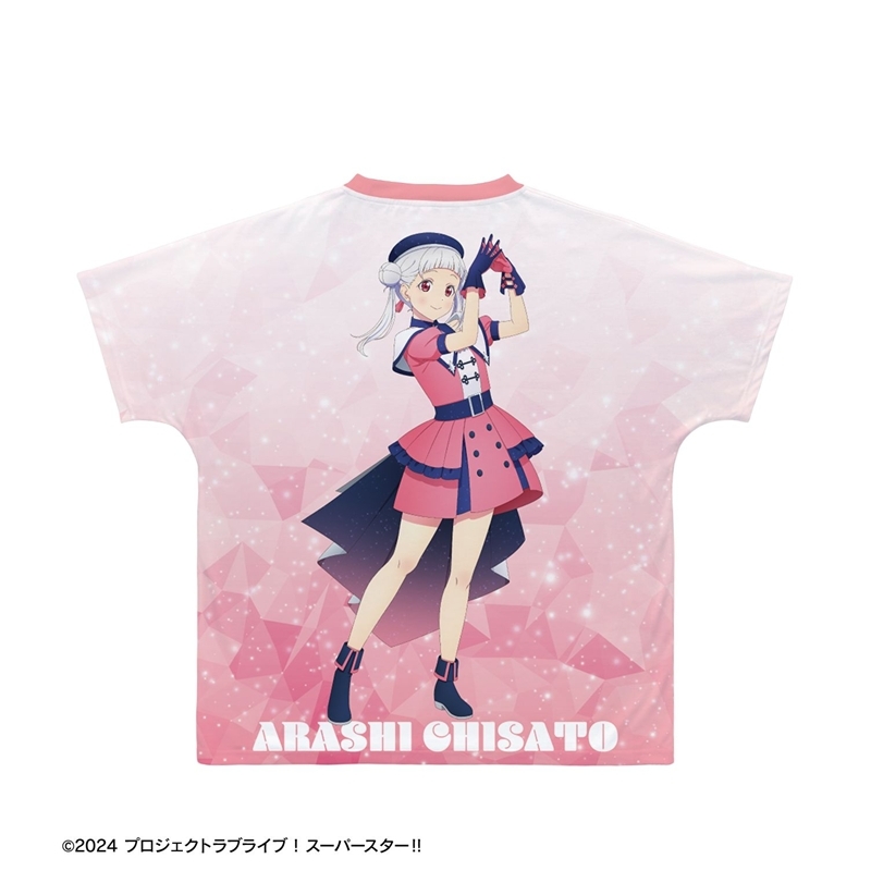 描き下ろし 嵐 千砂都 スーパースター!!ver. フルグラフィックTシャツユニセックス(サイズ/M) 画像 3 | AniSmile
