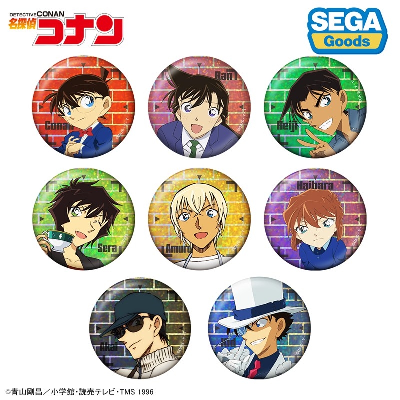 名探偵コナン ビジュアルホログラム缶バッジ Vol.1 - 公式商品画像 | AniSmile