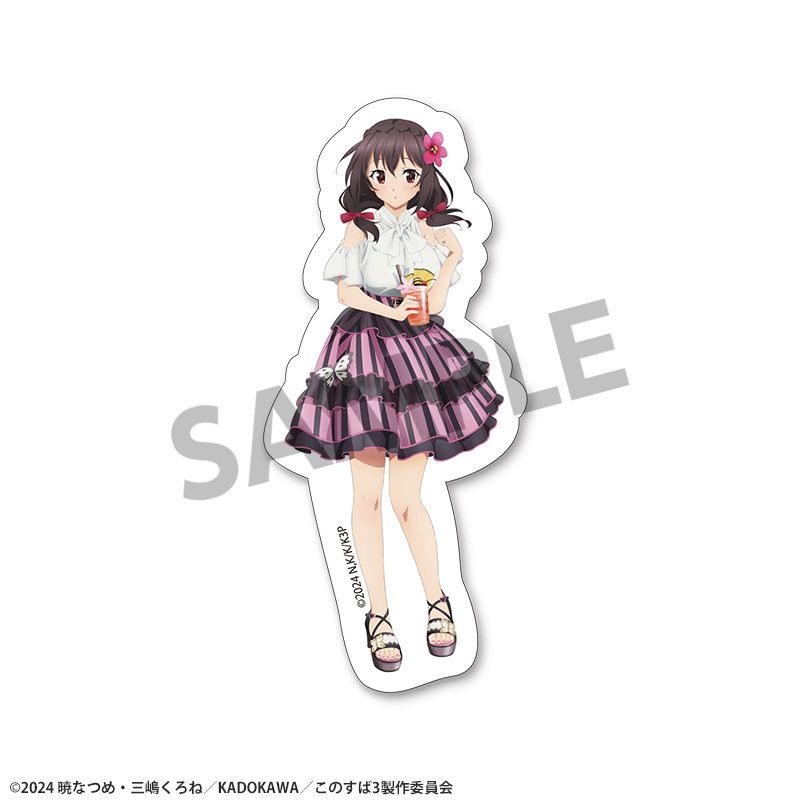 この素晴らしい世界に祝福を! 描き下ろしダイカットステッカー ゆんゆん バカンス ver. - 公式商品画像 | AniSmile