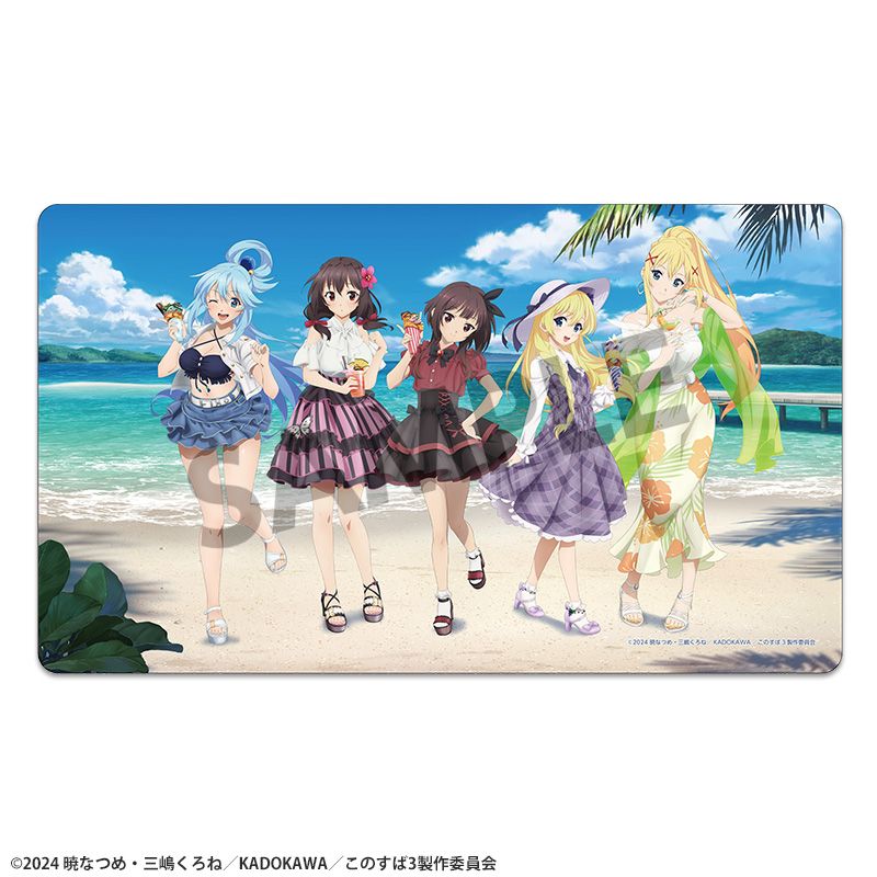 この素晴らしい世界に祝福を! 描き下ろしラバーマット バカンス ver. - 官方商品图片 | AniSmile