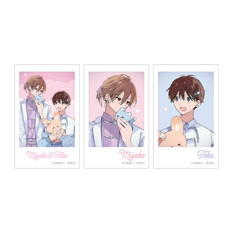 ハレルヤベイビー 仔縞楽々先生 描き下ろし ぬい抱っこver. インスタントカメラ風イラストカード3枚セット 画像 2 | AniSmile