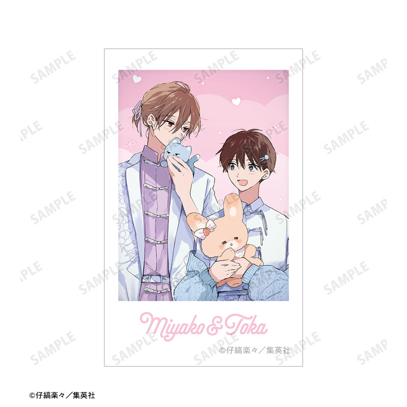 ハレルヤベイビー 仔縞楽々先生 描き下ろし ぬい抱っこver. インスタントカメラ風イラストカード3枚セット 画像 3 | AniSmile