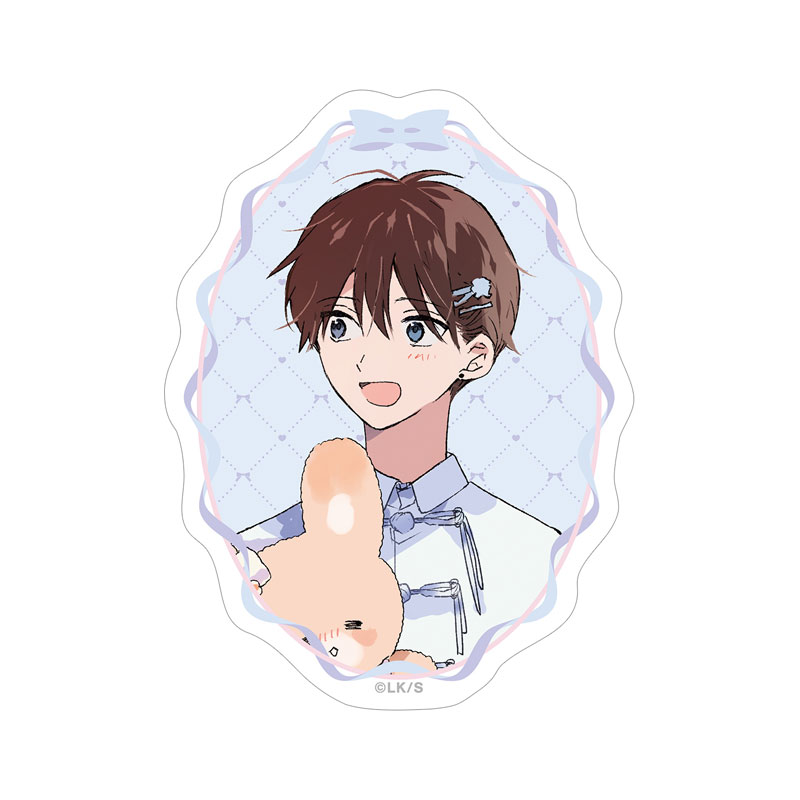 ハレルヤベイビー 仔縞楽々先生 描き下ろし 桜咲 冬夏 ぬい抱っこver. ダイカットステッカー 画像 2 | AniSmile