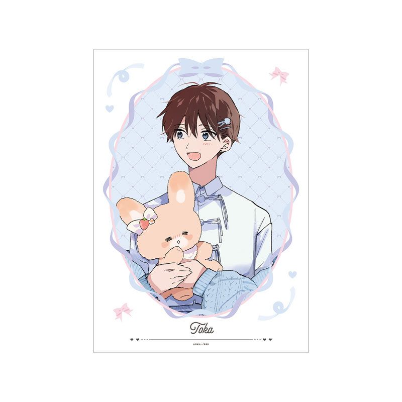 ハレルヤベイビー 仔縞楽々先生 描き下ろし 桜咲 冬夏 ぬい抱っこver. A3マット加工ポスター 画像 2 | AniSmile