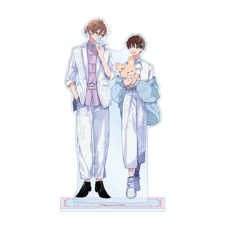 ハレルヤベイビー 仔縞楽々先生 描き下ろし 呉 都&桜咲 冬夏 ぬい抱っこver. 特大アクリルスタンド 画像 2 | AniSmile