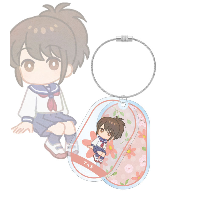 3年Z組銀八先生 志村妙 Botania 2連ワイヤーBIGアクリルキーホルダー 画像 2 | AniSmile