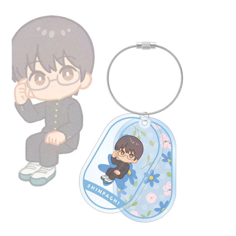 3年Z組銀八先生 志村新八 Botania 2連ワイヤーBIGアクリルキーホルダー 画像 2 | AniSmile