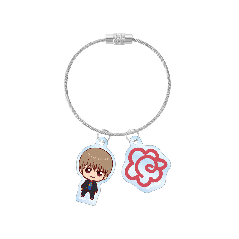 3年Z組銀八先生 沖田総悟 ちょこんと! 2連ワイヤーアクリルキーホルダー 画像 2 | AniSmile