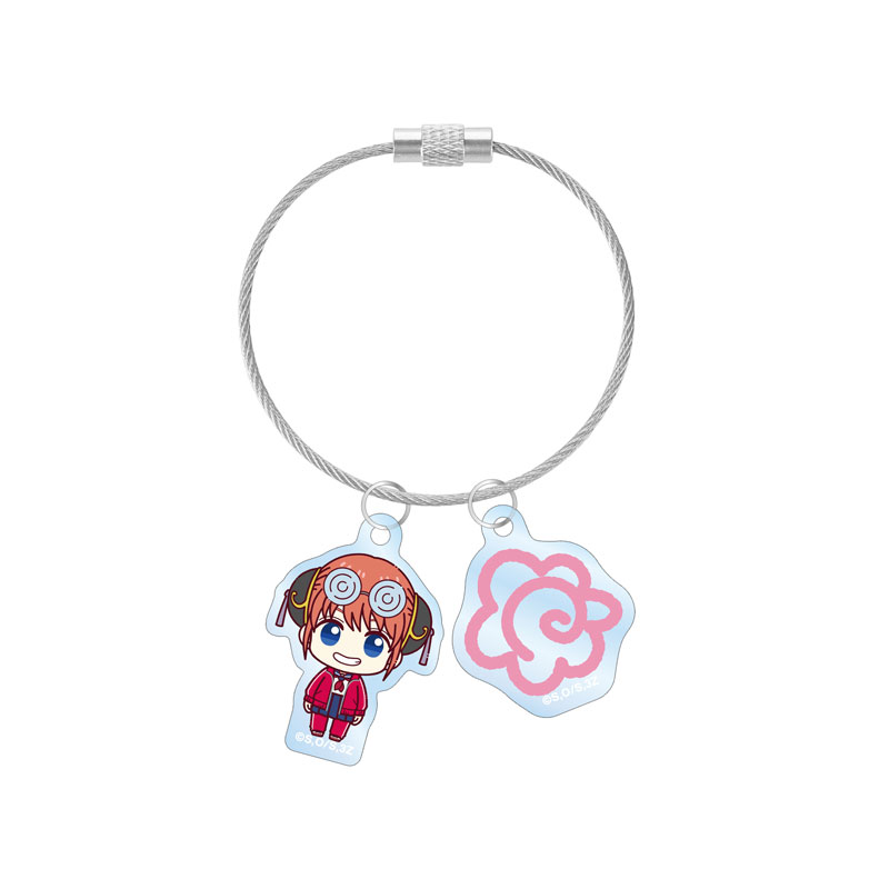 3年Z組銀八先生 神楽 ちょこんと! 2連ワイヤーアクリルキーホルダー 画像 2 | AniSmile