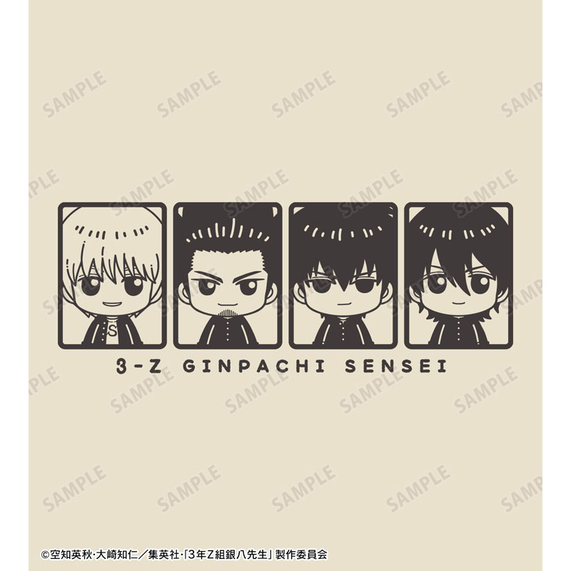 3年Z組銀八先生 近藤&土方&沖田&山崎 ちょこんと! ランチトートバッグ 画像 3 | AniSmile