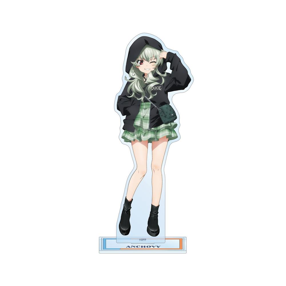 ガールズ&パンツァー 最終章 描き下ろし アンチョビ デート私服ver. BIGアクリルスタンド - 公式商品画像 | AniSmile