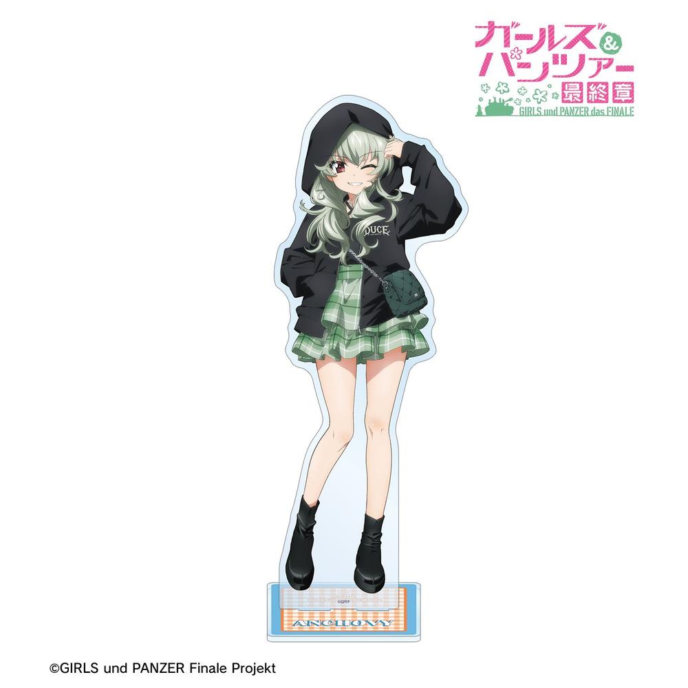 ガールズ&パンツァー 最終章 描き下ろし アンチョビ デート私服ver. 特大アクリルスタンド 画像 2 | AniSmile