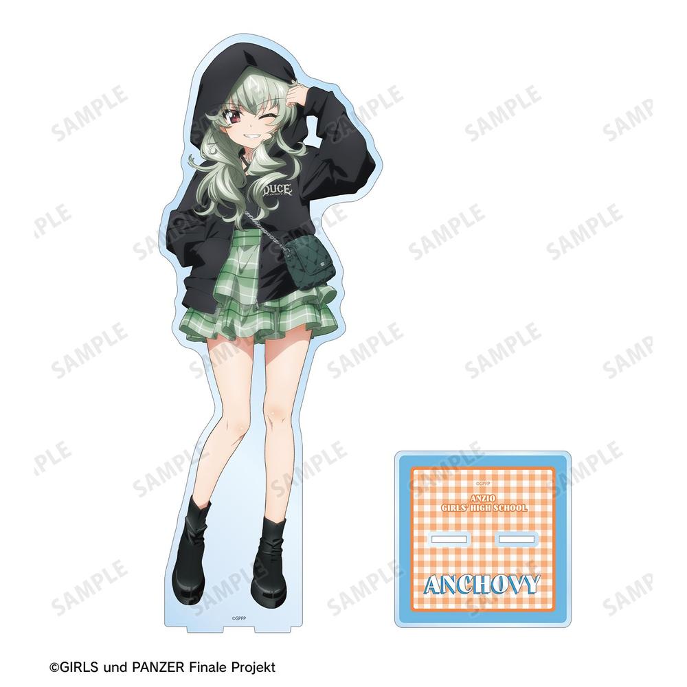ガールズ&パンツァー 最終章 描き下ろし アンチョビ デート私服ver. 特大アクリルスタンド 画像 3 | AniSmile